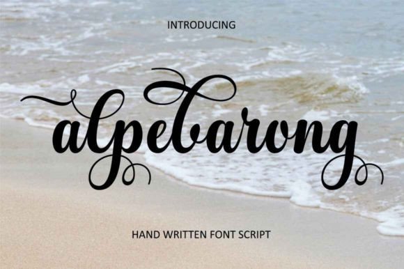 Alpebarong: A Playful Script Handwritten Typeface for Editorial Design