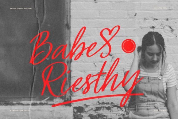 Babe Riesthy: The Perfect Handwritten Font for Crafters and Sellers