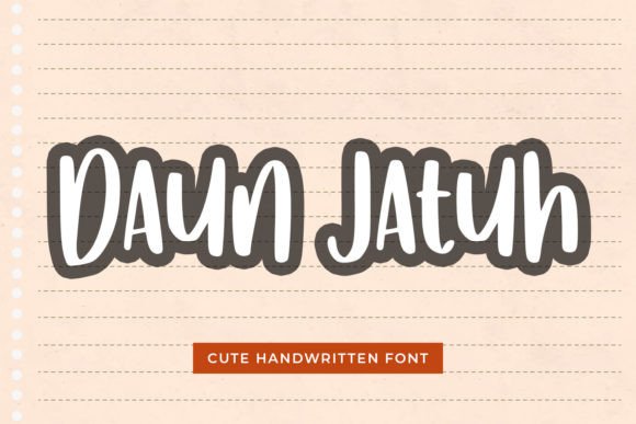 Daun Jatuh: A Handwritten Typeface for Editorial Design
