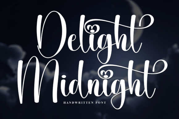Delight Midnight: A Script Handwritten Typeface for Engaging Campaign Visuals