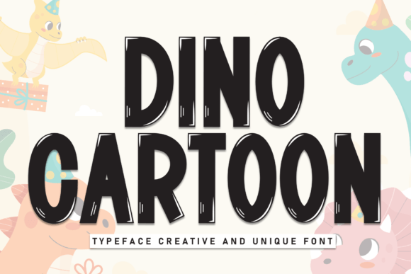 Dino Cartoon: A Handwritten Typeface for Playful Editorial Design