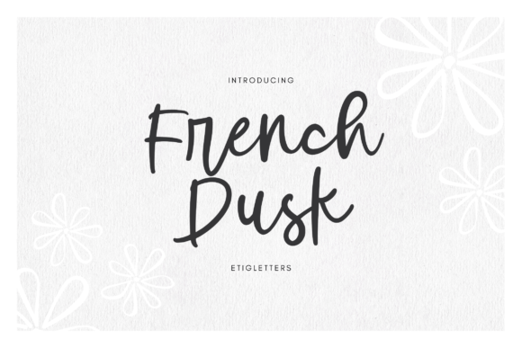 French Dusk: The Handwritten Font That Elevates Small Business Branding