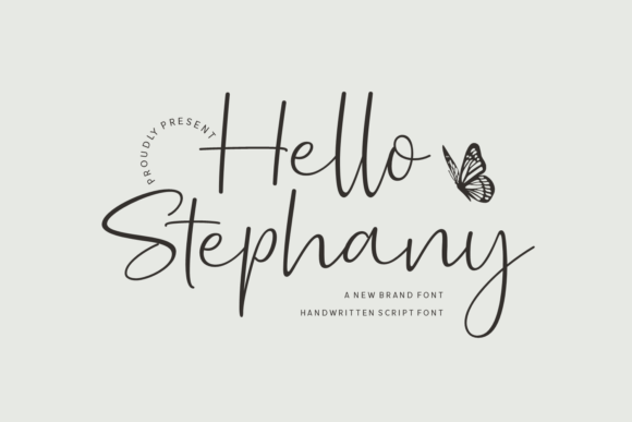 Hello Stephany: A Handwritten Font for Editorial Elegance