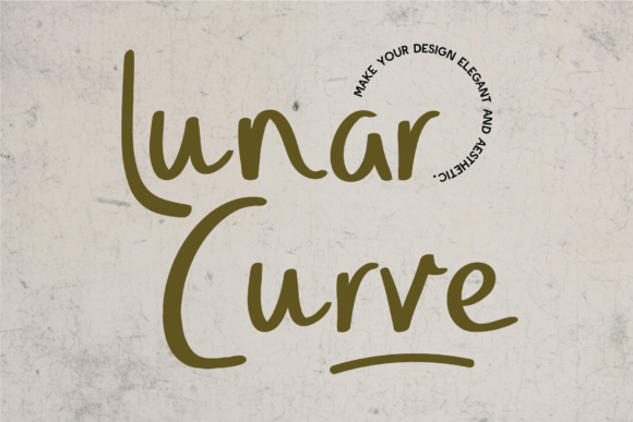 Lunar Curve: Elevating Campaign Visuals with Graceful Handwritten Typography