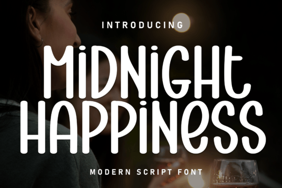 Midnight Happiness: The Handwritten Font for Warm, Engaging Web Design