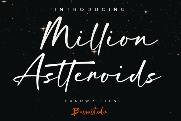 Million Astteroids Handwritten Font: A Creative Typeface for Editorial Design