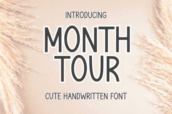 Month Tour Typeface: The Handwritten Font for Clearer Campaign Messaging