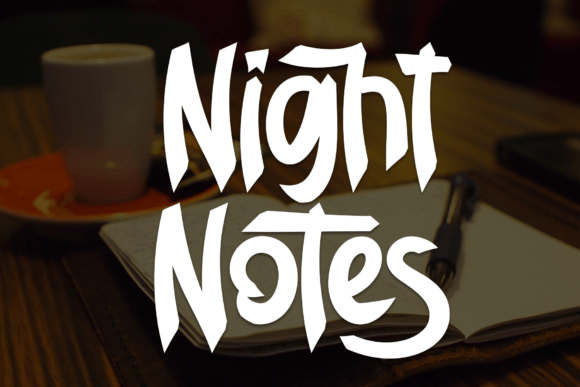 Night Notes: The Handwritten Font That Elevates Small Business Branding