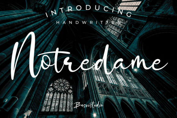 Notredame: A Script Handwritten Font for Editorial Design