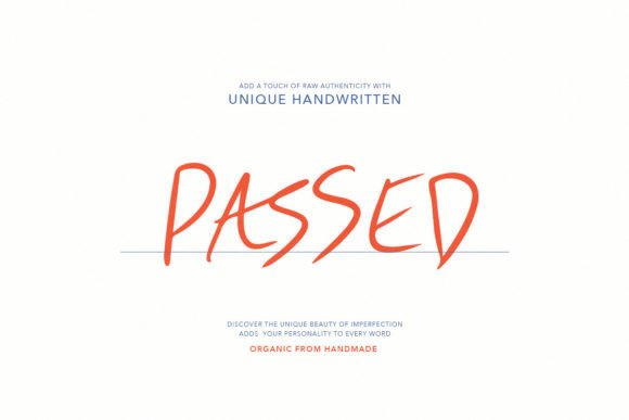 Passed: The Organic Handwritten Typeface for Authentic Campaigns