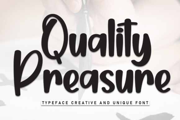 Quality Preasure: The Handwritten Font for Scroll-Stopping Social Media Graphics