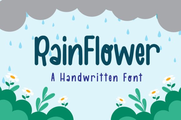 Rainflower Typeface Review: A Sweet Handwritten Font for Editorial Design