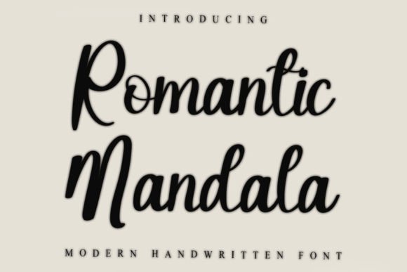 Romantic Mandala Typeface Review: A Handwritten Font for Campaign Visuals