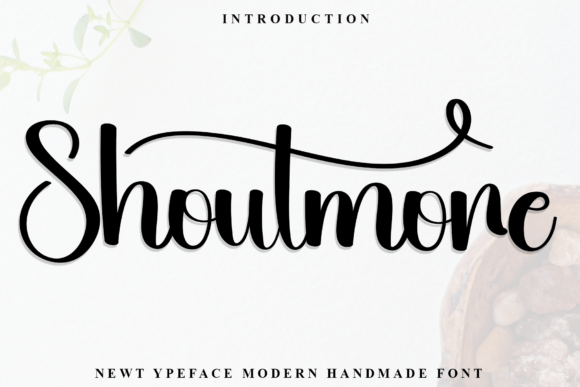 Shoutmore: A Script Handwritten Typeface for Editorial Design