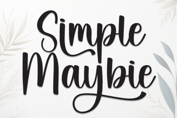 Simple Maybie: A Handwritten Font for Modern Web Design