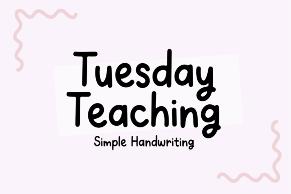Tuesday Teaching: A Handwritten Font for Warm Editorial Design