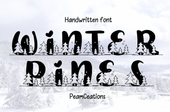 Winter Pines: A Handwritten Typeface for Editorial Design