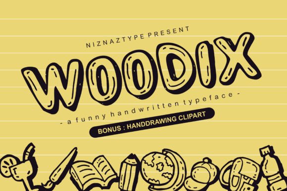 Woodix: A Sweet Handwritten Typeface for Modern Editorial Design