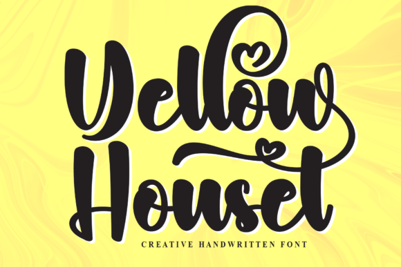 Yellow Houset: The Friendly Handwritten Font for Small Business Branding